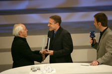 Preisverleihung: Hans-Werner Aufrecht, Thomas Voss und Klaus Lufen v.l.