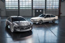 Vier Jahrzehnte Topdesign: Monza GSE trifft Monza Concept. Opel setzt die Tradition bildschöner Gran Turismo aus Rüsselsheim fort