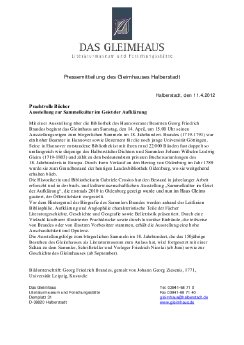 2012-04-11 Prachtvolle Bücher, Pressemitteilung des Gleimhauses Halberstadt.PDF
