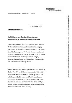 221125 Neue Professorinnen Isa Melsheimer und Christine Erhard.pdf