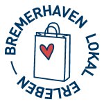 Zeig Herz beim Einkauf in Bremerhaven: Sticker der Aktion der Marketinginitiative Bremerhavener Quartiere. Bei einem Gewinnspiel winken Preise im Gesamtwert von mehr als 2000 Euro.