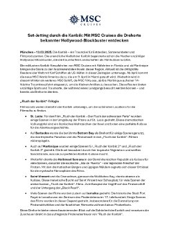 Pressemitteilung_Set-Jetting durch die Karibik - Mit MSC Cruises die Drehorte bekannter Hollywoo.pdf