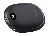 revolt 2in1-USB-Powerbank & 2-Stufen-Handwärmer, 2 A, 10.000 mAh, Display