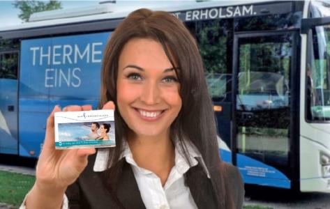 Freifahrt-Ticket für den öffentlichen Nahverkehr in Bad Füssing: die Bad Füssing-Karte ist der Schlüssel zu den vielfältigsten Attraktionen in Europas beliebtestem Heilbad. Foto: Kur- & GästeService Bad Füssing