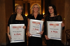 Die drei Preisträgerinnen des Women's-Award 2010