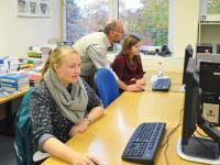 Teilnehmerinnen im CAD-Labor  (Foto: Fachhochschule Lübeck)