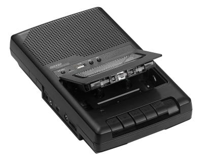 auvisio Mobiler Kassettenspieler und USB-Digitalisierer, Lautsprecher und Mikrofon