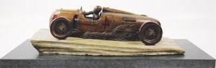 Lot Nummer 3076, Auto Union Bronzeskulptur Bernd Rosemeyer Ergebnis: 7.700,- €