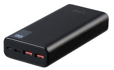revolt USB-Powerbank PB-520.v2, 20.000 mAh, USB-C PD, Display, Metall, QC3.0, 3 A, 20 Watt