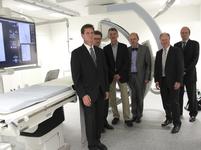 v.l.n.r.: Uwe Schmid, Prof. Dr. Dierk Vorwerk, Prof. Dr. Peter Reimer, Prof. Dr. Martin Hansis, Dr. Heinrich Kolem, Dr. Reinhard Witte (Pressebild: Petra Geiger)