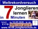 Helfer:innen für Jonglier-Weltrekordversuch am Samstag, 16. Mai in Berlin gesucht