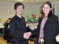  Professor Dr. Henrik Botterweck und die FH-Präsidentin Dr. Muriel Kim Helbig / Foto (FH Pressestelle)