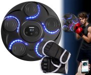 PEARL sports Musik-Boxmaschine, 7 Schlagtakte, Zählmodus, LEDs, Display, BT, Akku