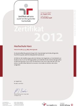Zertifikat_audit familiengerechte hochschule_Hochschule Harz.jpg