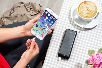 revolt USB-Powerbank PB-220 mit 20.000 mAh, 2 USB-Ports, 2,4 A, 12 Watt