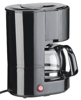 Rosenstein & Söhne Kfz-Filterkaffee-Maschine, bis zu 3 Tassen, 650 ml, 12 Volt, 170 Watt