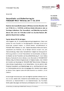 Pressemitteilung Gesundheitstag im PASSAUER WOLF Nittenau am 17.06.2018.pdf