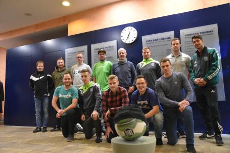 Das Team des FSV Grün-Weiß Blankhain beim Besuch in der Toskana Therme Bad Sulza | Foto: Toskanaworld
