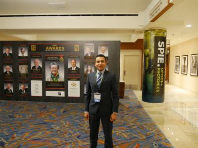 Präsentierte die Ergebnisse seiner Forschungsarbeiten an der HSB im Rahmen der "SPIE Optics and Photonics 2017" im kalifornischen San Diego: Doktorand Mahmoud Essameldin Mohamed.
