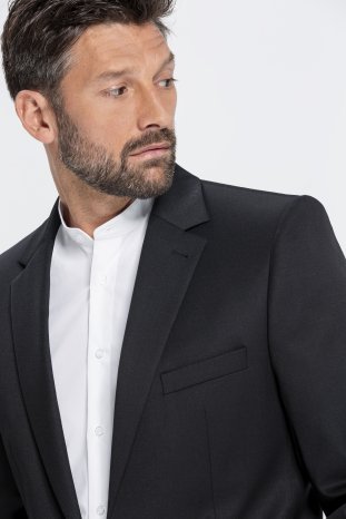 acp für GREIFF Mode - Herren-Sakko schwarz mit Stehkragenhemd.jpg