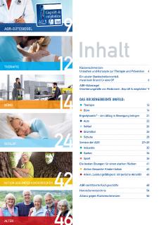 Inhaltsverzeichnis des AGR-MAGAZINS / Bild: AGR