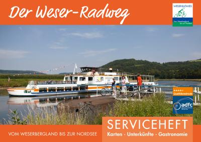 Titel Weser-Radweg Serviceheft 2019