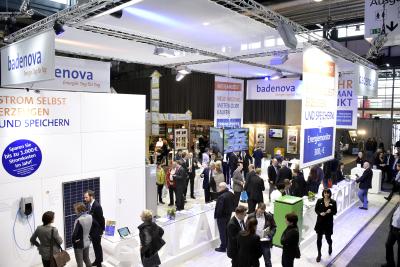 Reges Messegeschehen am Stand des Premiumpartners badenova