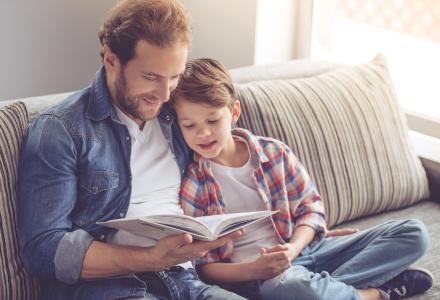 Papa und Sohn