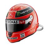 Die Replika des Helms von Michael Schumacher