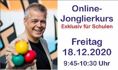 Schulen lernen online Jonglieren bei Stephan Ehlers, Deutschlands erfolgreichster Jongliertrainer