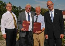 Präsident Joachim Möhrle, Vizepräsident Traugott Feder, Vorstand Hermann Pfaff und Hauptgeschäftsführer Dr. Joachim Eisert (v.l.n.r.)