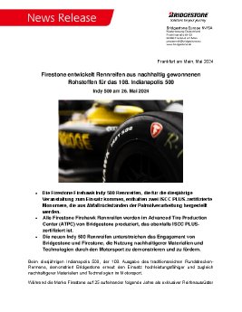 Firestone entwickelt Rennreifen aus nachhaltig gewonnenen Rohstoffen für das 108. Indianapolis 5.pdf