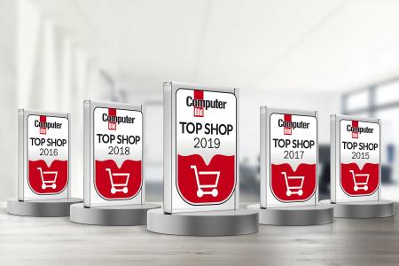 Auch 2019 darf sich diedruckerei.de über die Auszeichnung TOP SHOP freuen. Zum fünften Mal in Folge hat die Onlinedruckerei ihre Kunden überzeugt. Copyright: Onlineprinters GmbH
