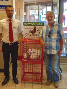 Futterspendenbox im WASGAU Frischemarkt Merchweiler