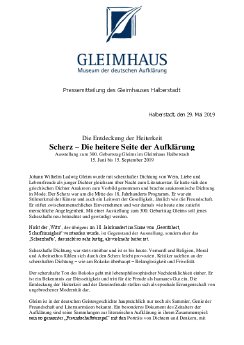 2019-06-15 Die Entdeckung der Heiterkeit, Pressemitteilung des Gleimhauses Halberstadt.pdf