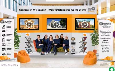 Hier ist der virtuelle Messestand von Convention Wiesbaden auf der "Meet Germany goes virtual" zu sehen.