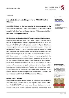 Pressemitteilung Fortbildungsveranstaltung für Ärzte im PASSAUER WOLF Nittenau 180613.pdf