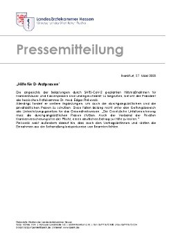 PM der Landesärztekammer_Hilfe für D-Arztpraxen.pdf