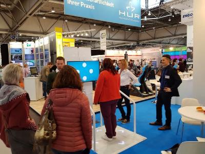 HUR-Senso Trainingsplattform im Test auf der Therapie Leipzig 2019