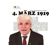 Digitale Feierstunde der Landesgruppe Baden- Württemberg der Sudetendeutschen Landsmannschaft zum Jahrestag des „4.März 1919“ am 7.März 2021 :
Landesobmann, Bürgermeister Klaus Hoffmann / Foto : Helmut Heisig