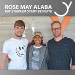 Rose May Alaba und Label Managers Jürgen Vonbank und Bernd Rösler