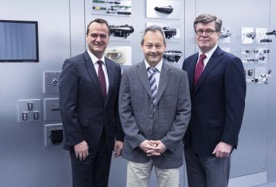 The new management team: Michael Supe (COO Huf Group), Thomas Tomakidi (CEO Huf Group), Tom Graf (CFO Huf Group)