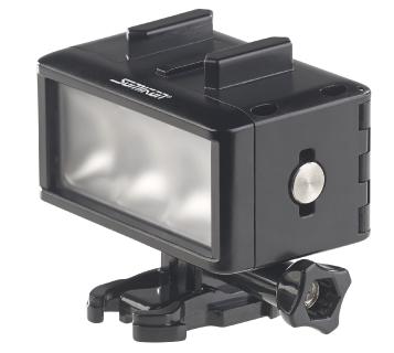 Somikon Unterwasser-LED-Licht für Action-Cams FVL-360.uw, 360 lm, 3 W, 900 mAh-Akku, IPX8
