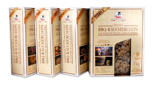 Abb 1: Mr. BBQ® Räucherchips Bourbon, Scotch, Tequila und Rum