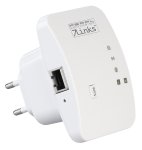 7links Mini-WLAN-Repeater WLR-310.sm mit WPS-Taste, 300 Mbit/s, 2,4 GHz & LAN-Anschluss