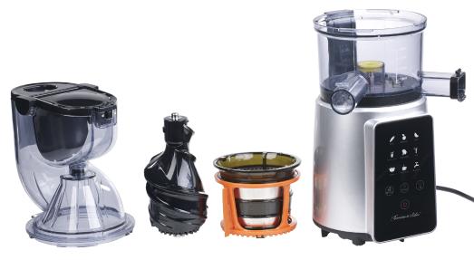 Rosenstein & Sohne 3in1-Slow-Juicer & Entsafter mit Gemuse-Reibe & Eis-Aufsatz, 200 Watt - PEARL ...