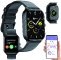 newgen medicals Fitness-Smartwatch PW-550 schwarz mit 1,93" Display, Freisprechen, 100 Sportmodi, App