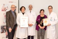 v.l.n.r.: Götz Zipser, Dr. Aline Metz, Prof. Dr. Georg Gahn, Sigrid Wagner, Dr. Thomas Killinger