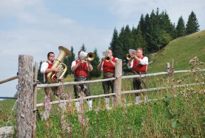 Weisenbläser beim Tanzlmusikfest