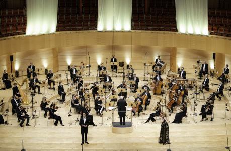 Carlos Cardoso, Gabrielle Mouhlen, Friedrich Haider, Essener Philharmoniker (Bild: Saad Hamza/TUP)